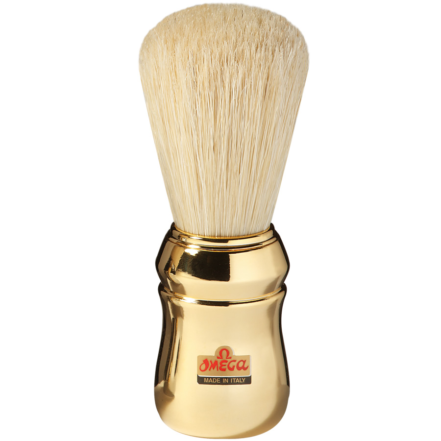 20480 omega brocha de afeitar oro natural cerda color gold Brocha Afeitar Omega Gold