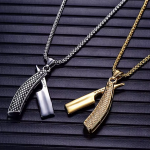 Colgante Barbería Navaja Dorado - Imagen 3