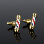 Gemelos Barbería Dorados Barber Pole