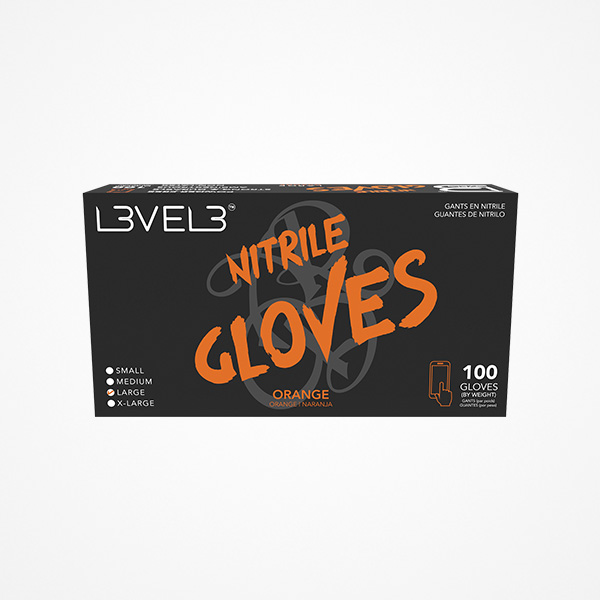 Guantes Nitrilo Naranja Level3 Talla M