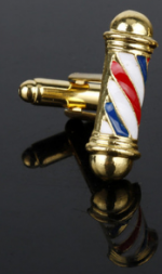 Gemelos Barbería Dorados Barber Pole - Imagen 2