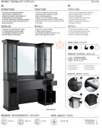 Tocador Barbería William 1B98 con Pica Negra - Imagen 3