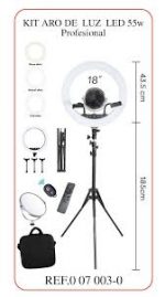 Aro de luz con pie 18 pulgadas - Imagen 4