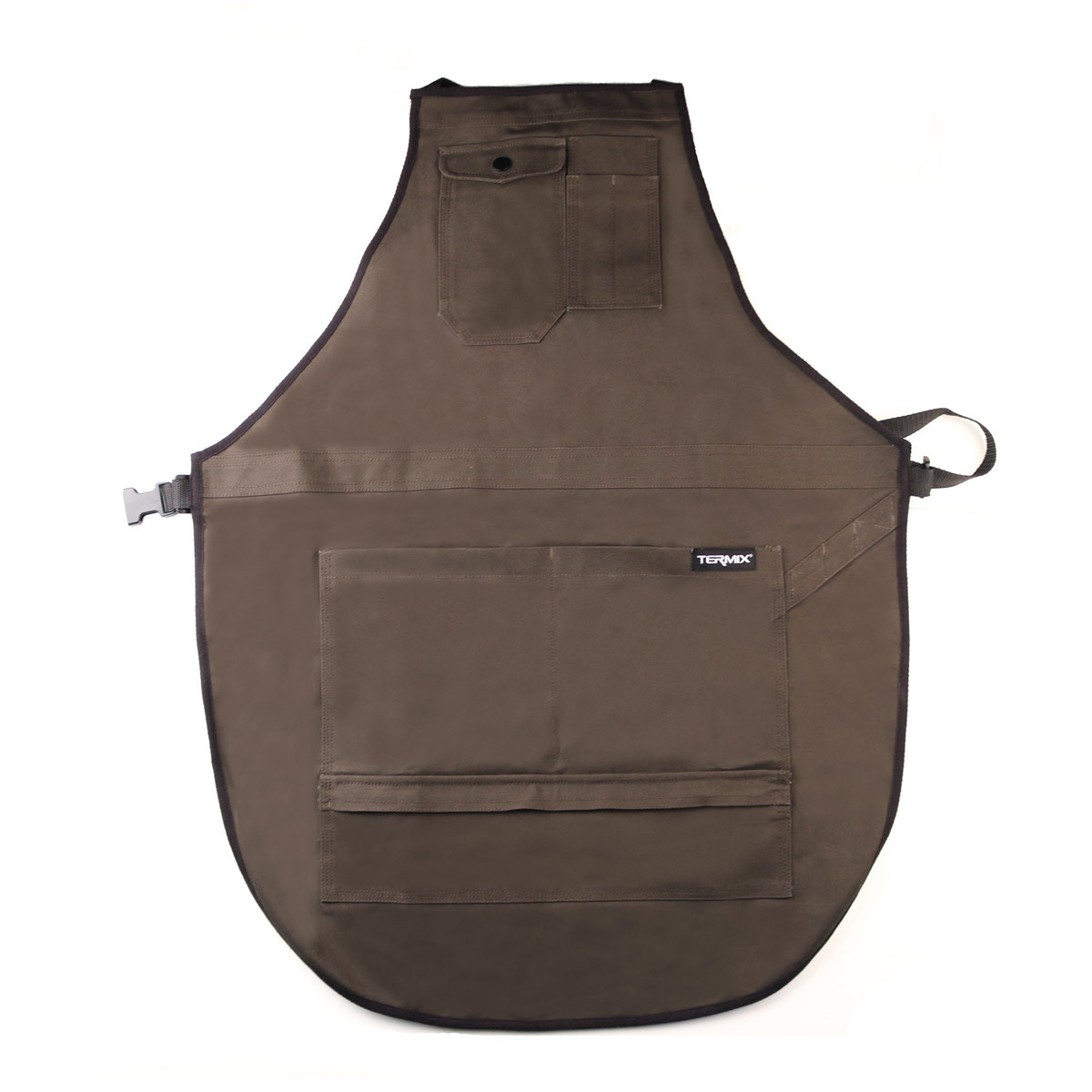 delantal-peluqueria TERMIX BEIGE MEGABELLEZA.ES SPAINHAIRCENTER.COM DISTRIBUIDOR OFICIAL Y SERVICIO TECNICO AUTORIZADO WAHL ANDIS MOSER ERMILA PANASONIC BABYLISS Delantal de Peluquería Marrón Barber Termix