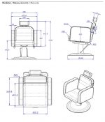 Sillón Estética Maquillaje Peluquería Noor B - Imagen 12