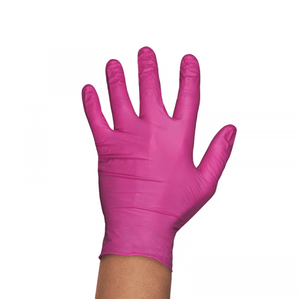 Guantes Nitrilo Rosa Talla S