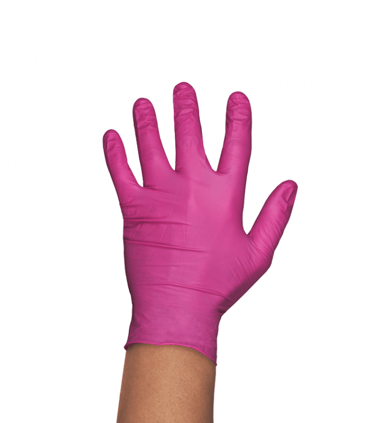 Guantes Nitrilo Rosa Talla S