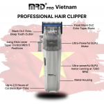 Maquina Clipper MRD Cyborg Track Plata - Imagen 4